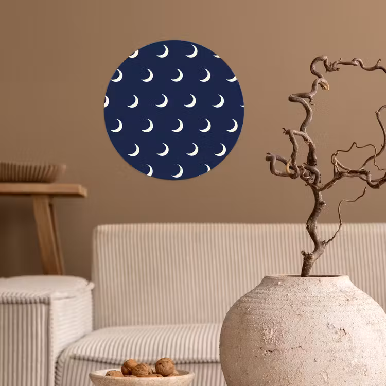 Behangcirkel - Patroon - Manen - Blauw — 2