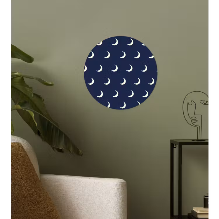 Behangcirkel - Patroon - Manen - Blauw — 3