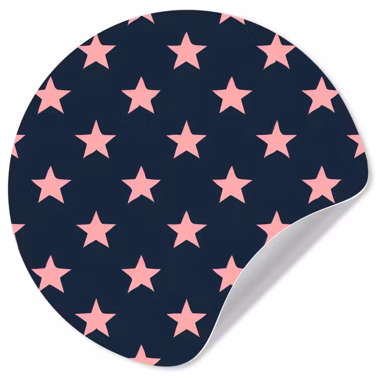 Behangcirkel - Patroon - Sterren - Roze — 1