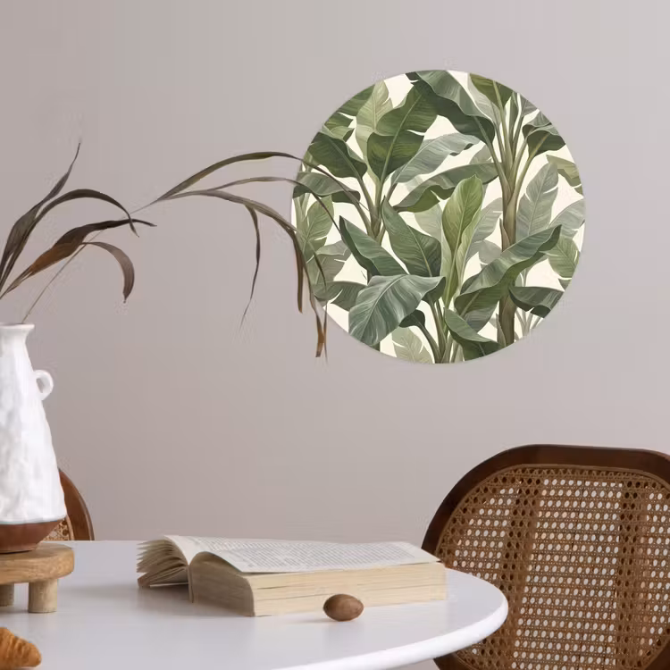 Behangcirkel - Planten - Bladeren - Tropisch - Groen — 4