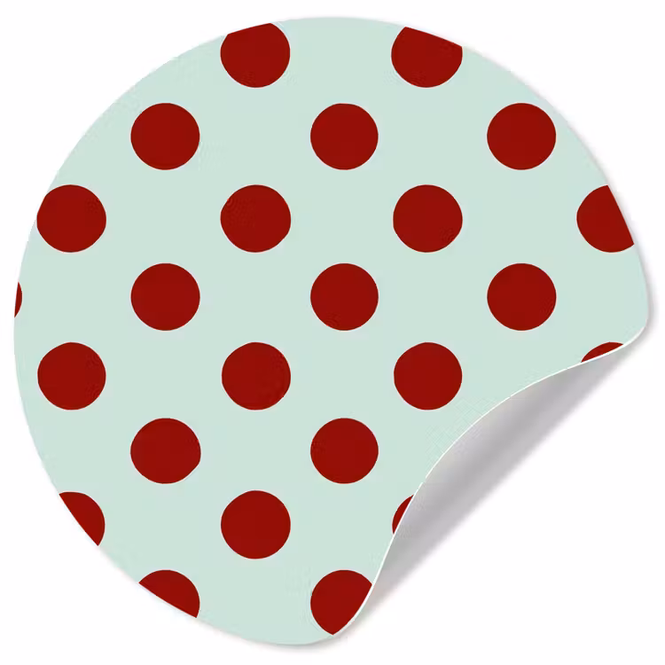 Behangcirkel - Polka - Dots - Rood — 1