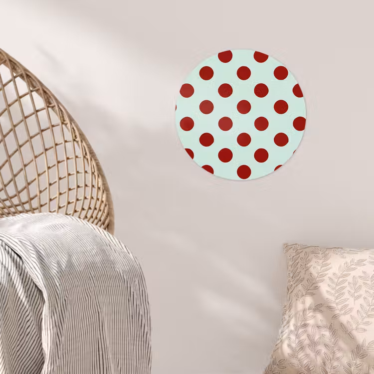 Behangcirkel - Polka - Dots - Rood — 5