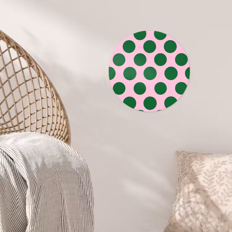 Behangcirkel - Polkadots - Patroon - Groen — 5