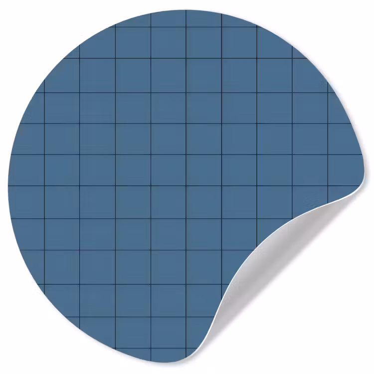 Behangcirkel - Ruiten - Geometrisch - Blauw — 1