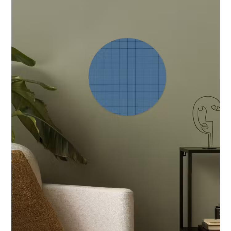 Behangcirkel - Ruiten - Geometrisch - Blauw — 3