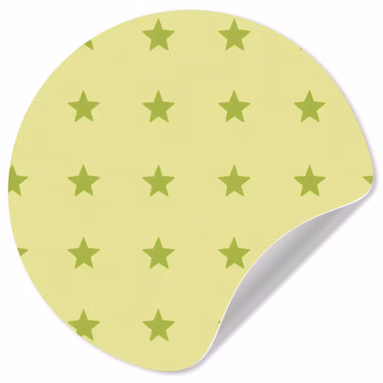 Behangcirkel - Sterren - Patroon - Groen — 1