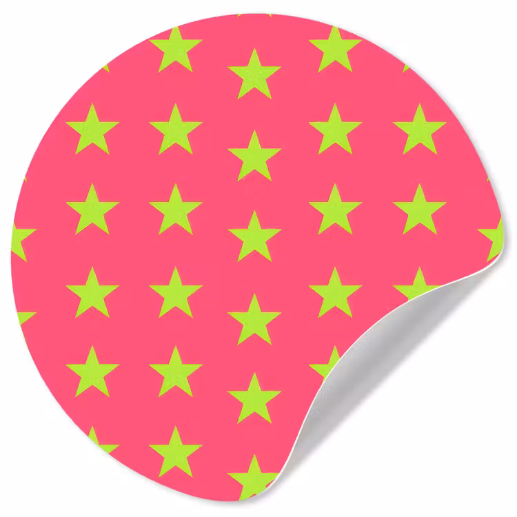 Behangcirkel - Sterren - Patroon - Roze — 1