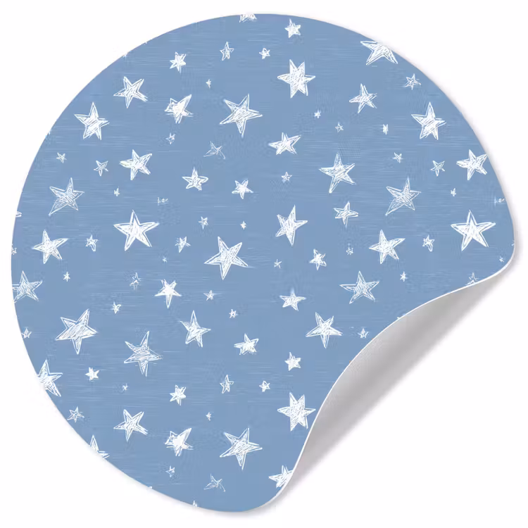Behangcirkel - Sterretjes - Patroon - Blauw — 1