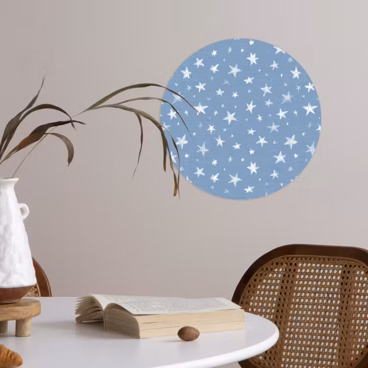 Behangcirkel - Sterretjes - Patroon - Blauw — 4