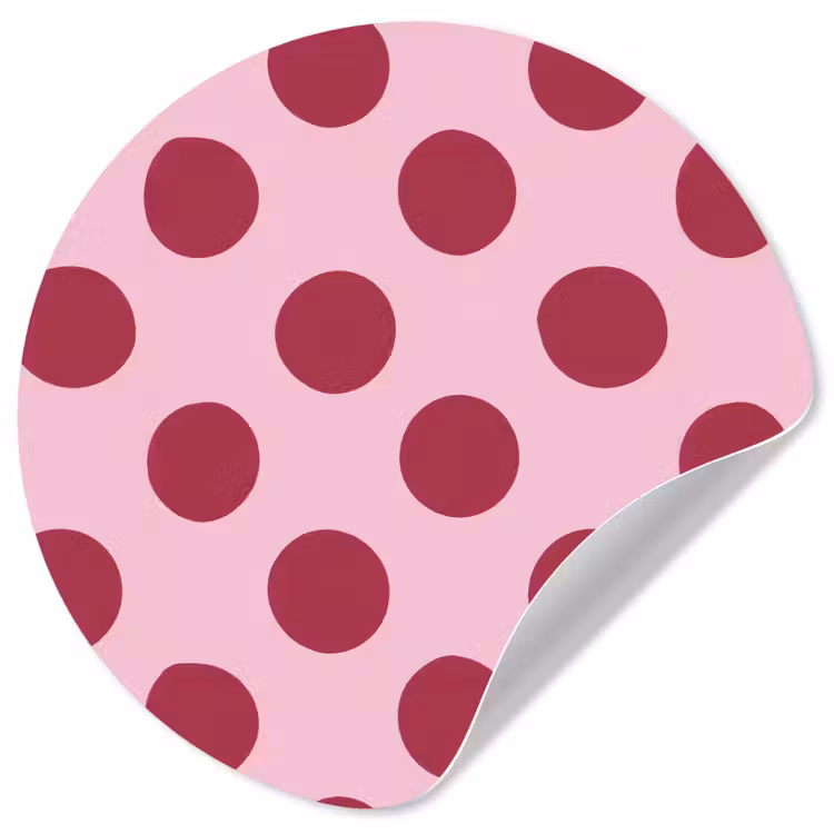 Behangcirkel - Stippen - Patroon - Bordeaux — 1