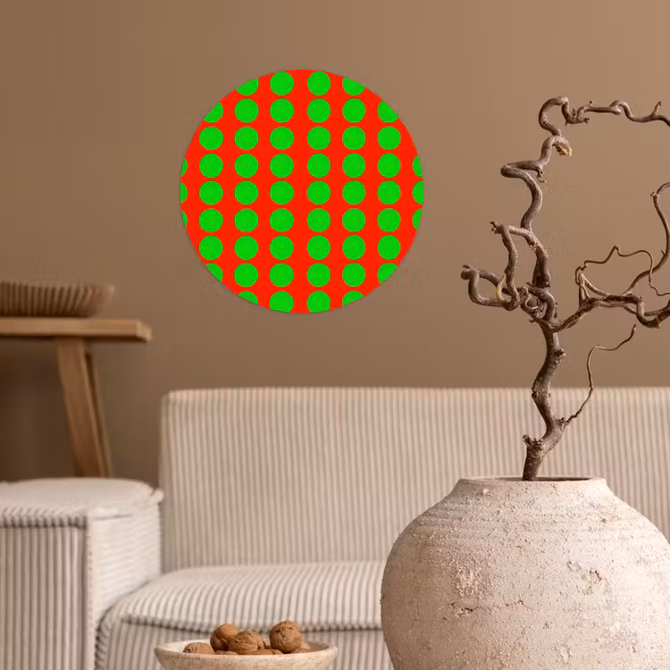 Behangcirkel - Stippen - Patroon - Groen — 2