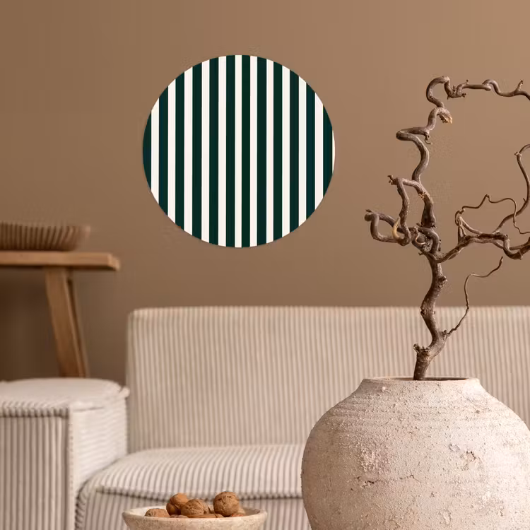 Behangcirkel - Strepen - Klassiek - Groen — 2
