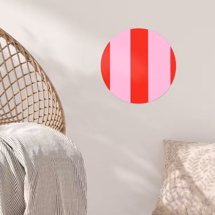 Behangcirkel - Strepen - Klassiek - Roze — 5