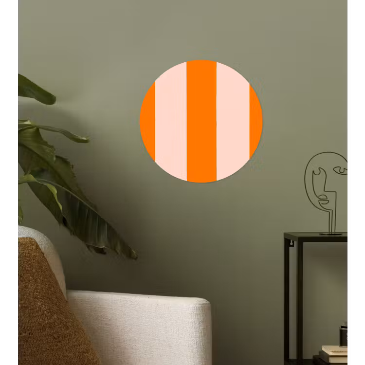 Behangcirkel - Strepen - Modern - Oranje — 3