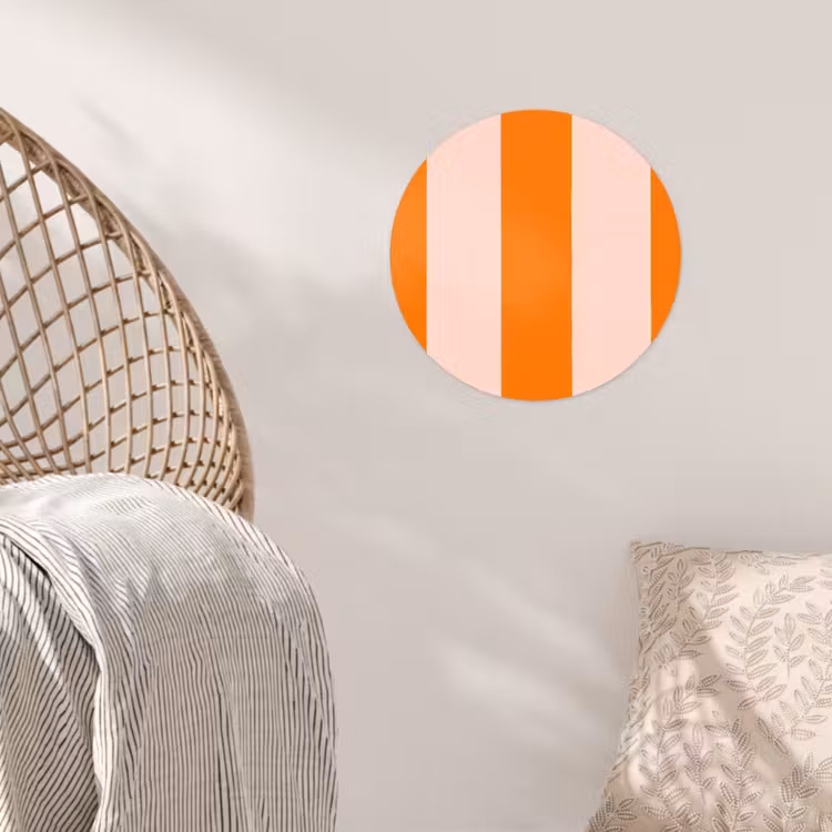 Behangcirkel - Strepen - Modern - Oranje — 5