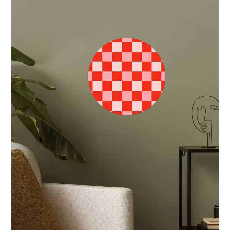 Behangcirkel - Vierkant - Klassiek - Rood — 3
