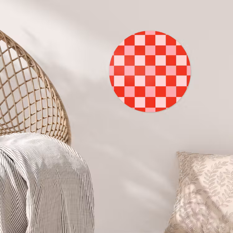 Behangcirkel - Vierkant - Klassiek - Rood — 5