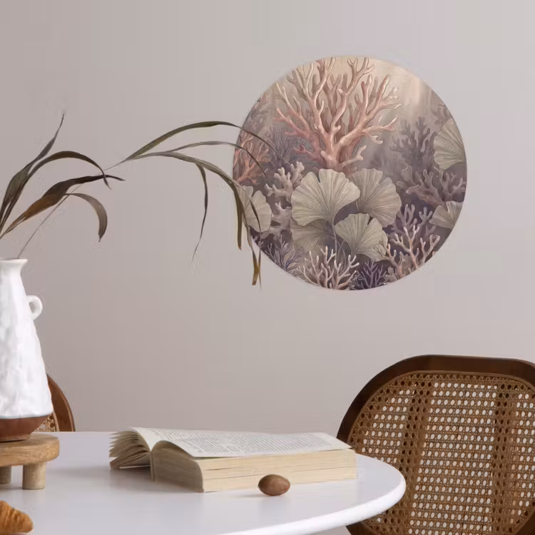 Behangcirkel - Plant - Bladeren - Zee - Illustratie - Groen — 4