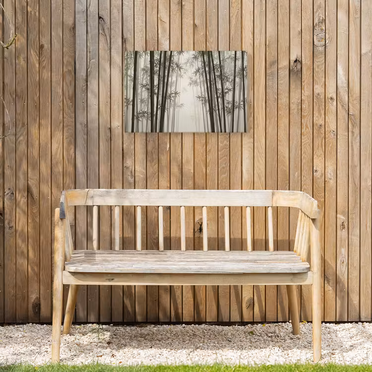 Buiten canvas - Bamboe - Bos - Mist - Natuur — 3