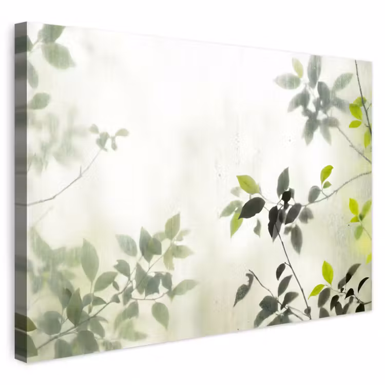 Buiten canvas - Blad - Schaduw - Natuur - Abstract - Groen — 1