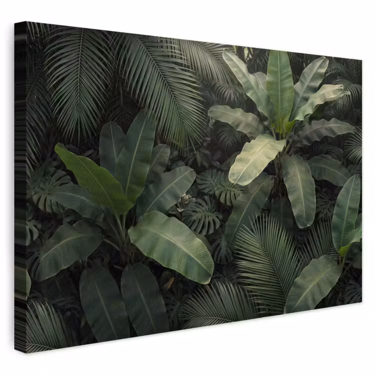 Buiten canvas - Bladeren - Groen - Tropisch - Natuur — 1