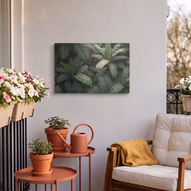 Buiten canvas - Bladeren - Groen - Tropisch - Natuur — 4
