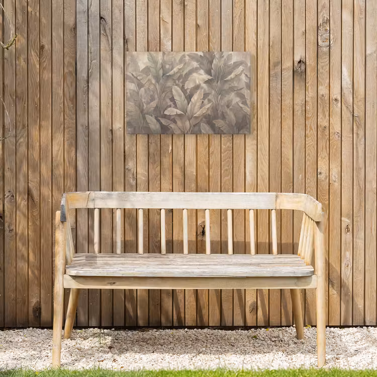 Buiten canvas - Bladeren - Tropisch - Natuur - Modern - Beige — 3