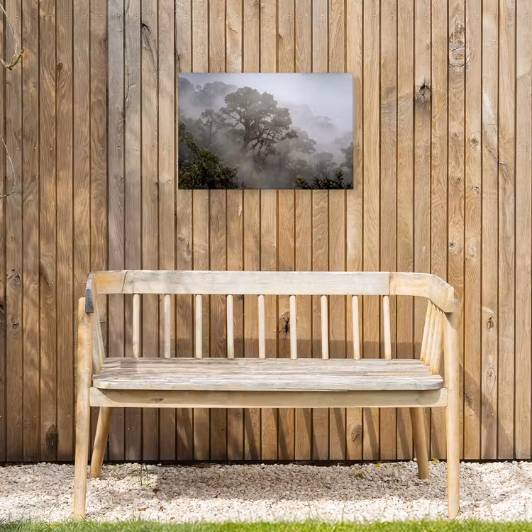 Buiten canvas - Boom - Mistig - Bos - Groen - Natuur — 3