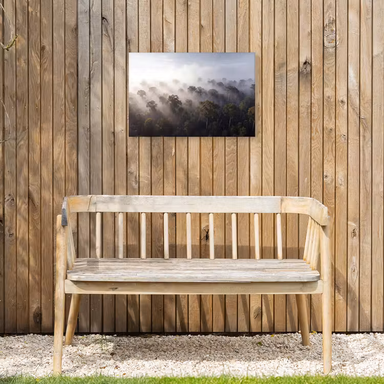 Buiten canvas - Bos - Mist - Natuur - Groen — 3