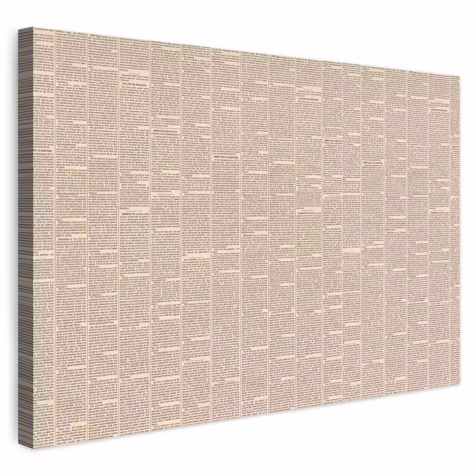 Buiten canvas - Krant - Nieuws - Historisch - Vintage - Beige — 1