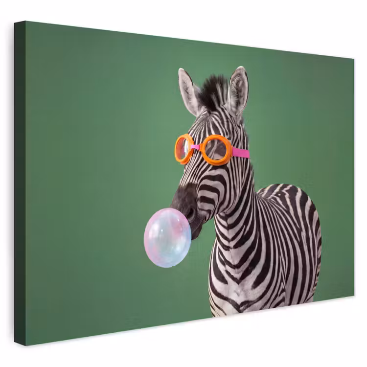 Buiten canvas - Dier - Bril - Bel - Modern - Groen — 1
