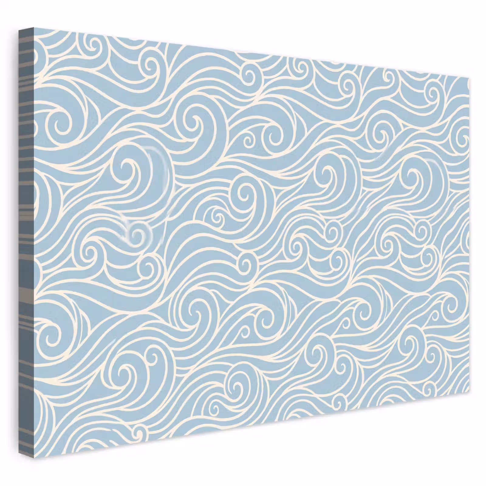 Buiten canvas - Golf - Abstract - Natuur - Modern - Blauw — 1