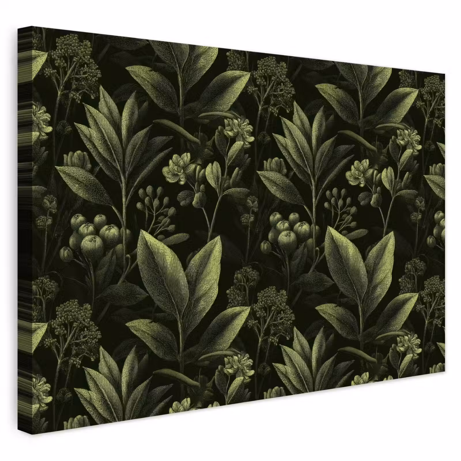 Buiten canvas - Klassiek - Donker - Botanisch - Planten — 1