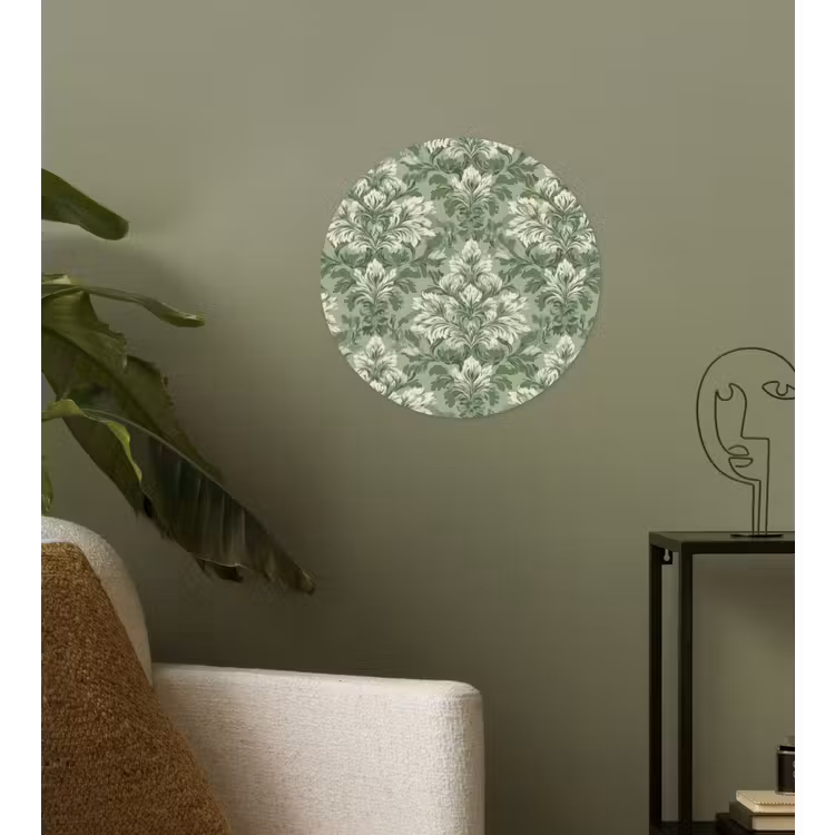 Behangcirkel - Sierlijk - Lichtgroen - Planten - Patroon - Getailleerd — 3