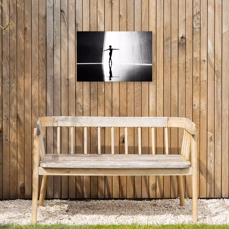 Buiten canvas - Danser - Silhouette - Kunst - Modern - Zwart-wit — 3