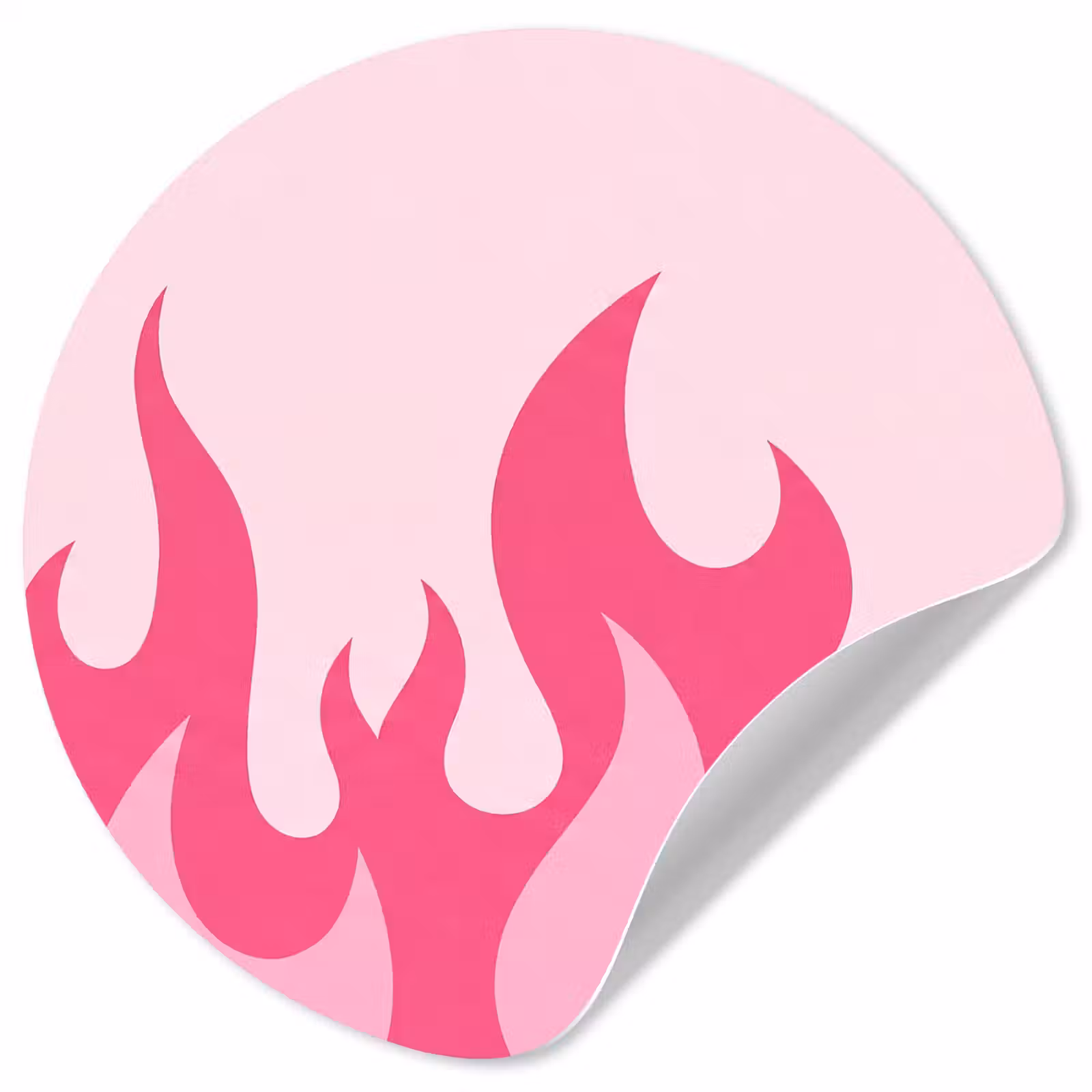 Behangcirkel - Vlammen - Patroon - Abstract - Modern - Roze — 1