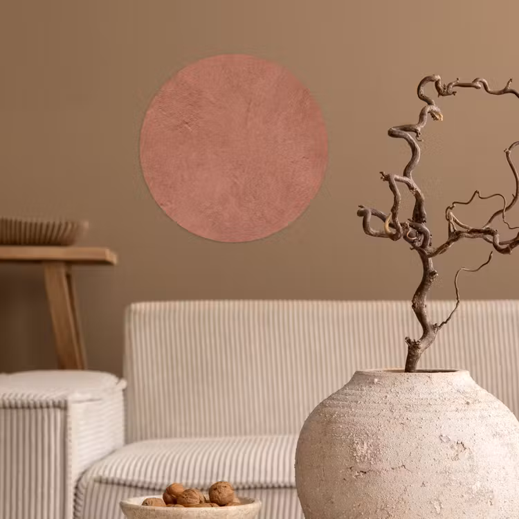Behangcirkel - Textuur - Roodbruin - Grof - Modern — 2
