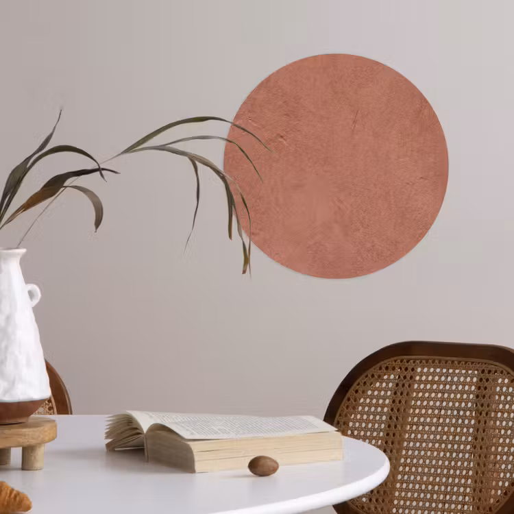 Behangcirkel - Textuur - Roodbruin - Grof - Modern — 4