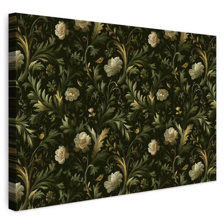 Buiten canvas - Botanisch - Naadloos - Bloemen — 1
