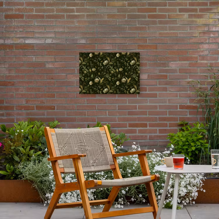 Buiten canvas - Botanisch - Naadloos - Bloemen — 2
