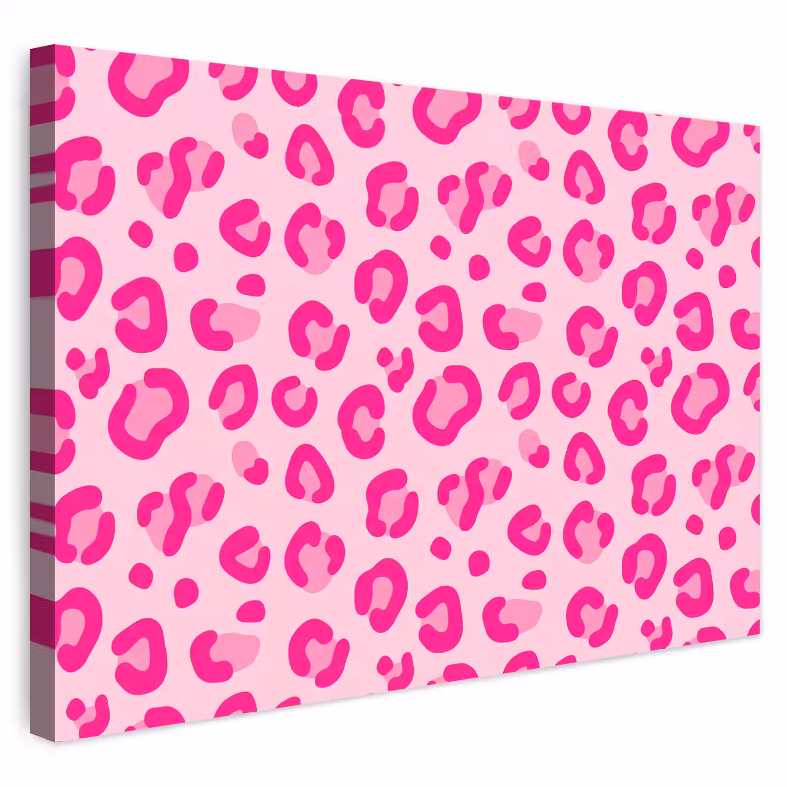 Buiten canvas - Dierenprint - Patroon - Abstract - Modern - Roze — 1