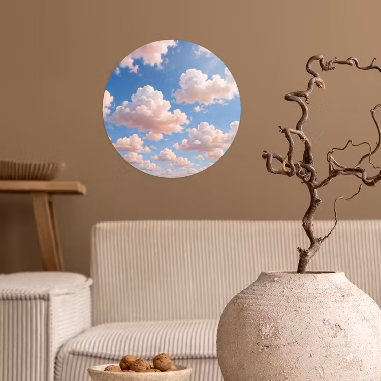 Behangcirkel - Wolken - Hemel - Natuur - Licht - Blauw — 2