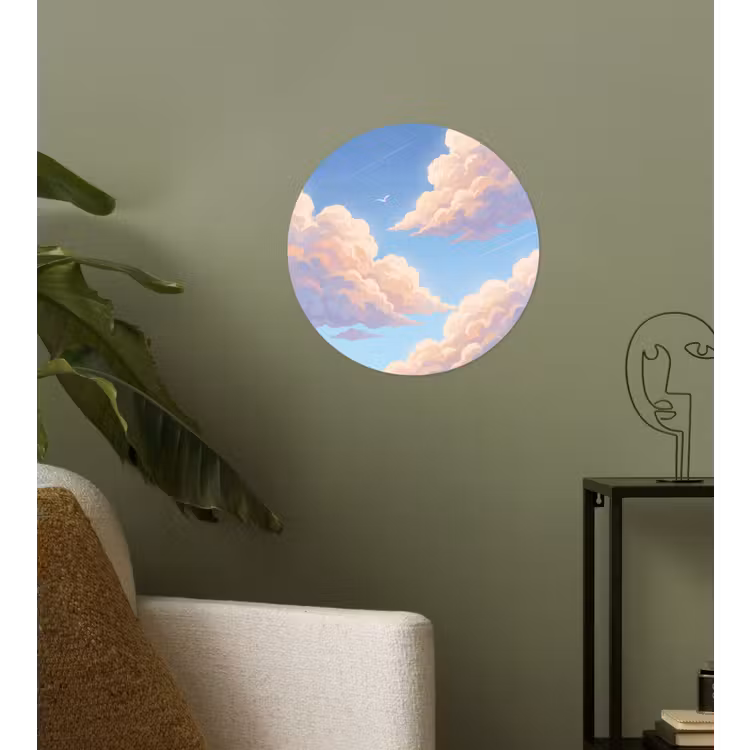 Behangcirkel - Wolken - Lucht - Natuur - Blauw — 3