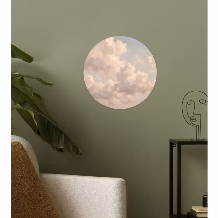 Behangcirkel - Wolken - Zacht - Natuur - Klassiek - Beige — 3