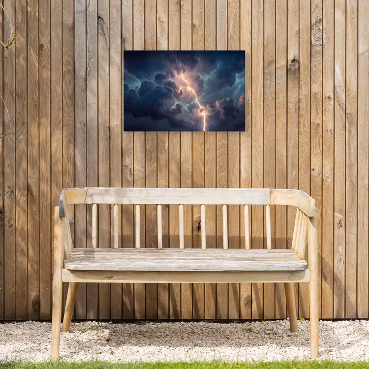 Buiten canvas - Bliksem - Storm - Natuur - Donker — 3