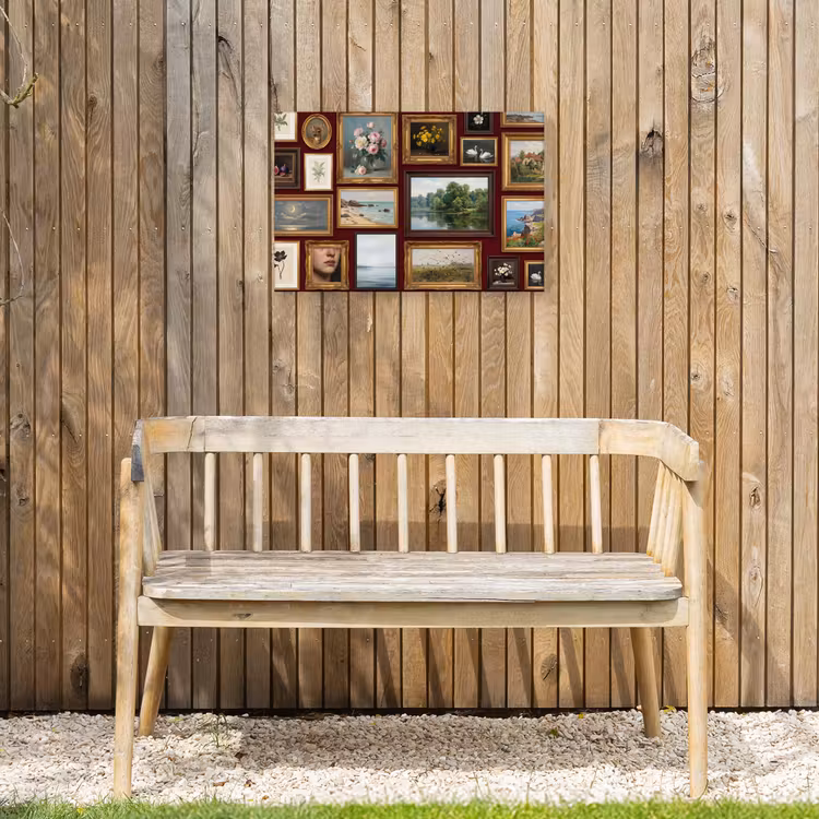 Buiten canvas - Bloemen - Vaas - Klassiek - Kunst - Rood — 3
