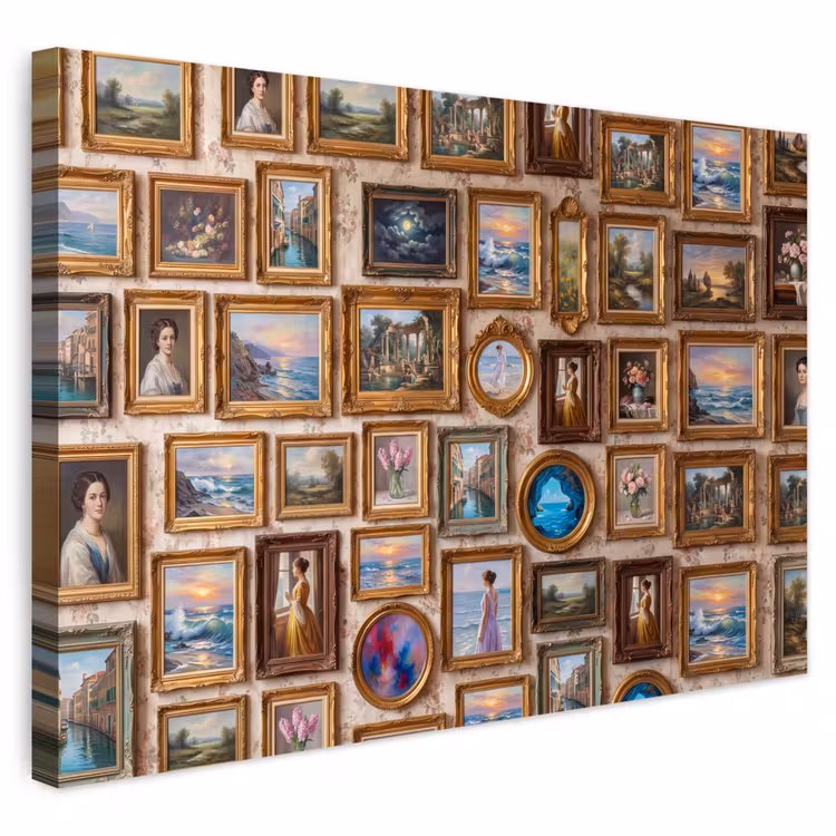 Buiten canvas - Interieur - Kunst - Collectie - Klassiek - Goud — 1