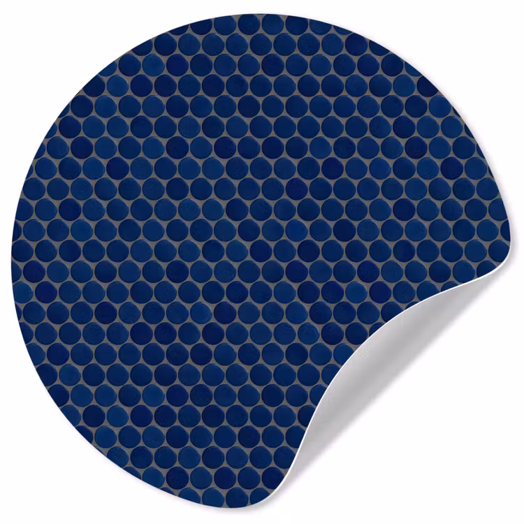 Behangcirkel - Penny - Mozaïek - Donkerblauw — 1