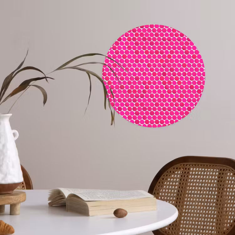 Behangcirkel - Penny - Mozaïek - Felroze — 4