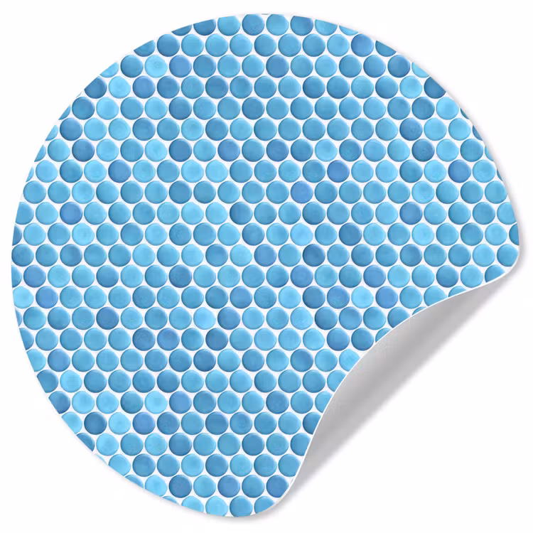 Behangcirkel - Penny - Mozaïek - Lichtblauw — 1